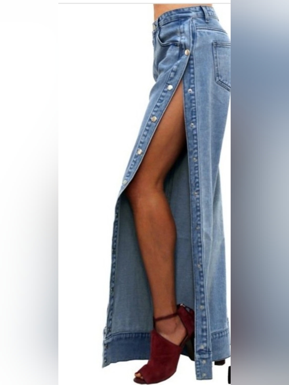 Highlight Oh Snap Side Wide Leg Statement Jeans – 2X (Approx Size 14–16) - Picture 3 of 8